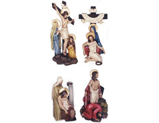 Vía Crucis con estaciones de poliéster vaciado