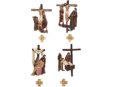 Vía Crucis con estaciones de 30 cm. de altura media