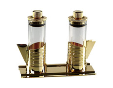 Vinajeras de cristal con tapón hermético