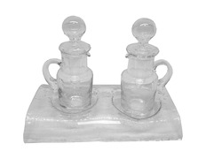 Vinajeras de cristal para misa