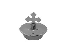 Tapón con Cruz | Repuesto para vinajeras plateado