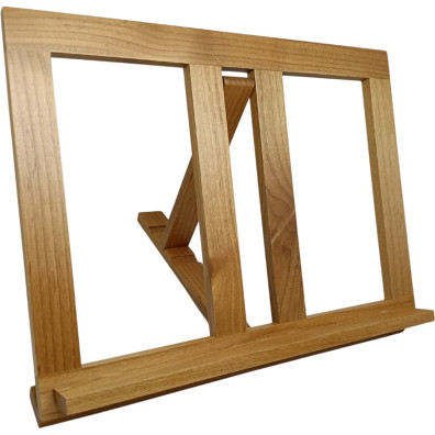 Atril de madera color claro | 3 posiciones de inclinación ajustables