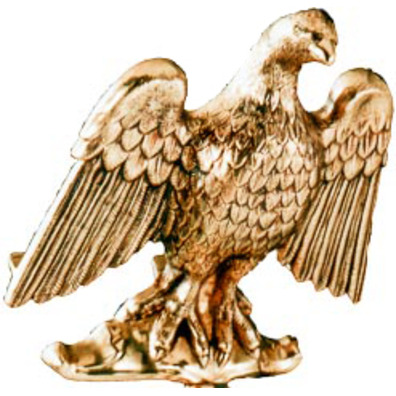 Atril de pie decorado con águila