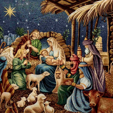 Balconeras navideñas religiosas | Nacimiento de Navidad