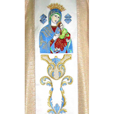 Casulla mariana | Estolón Virgen Perpetuo Socorro