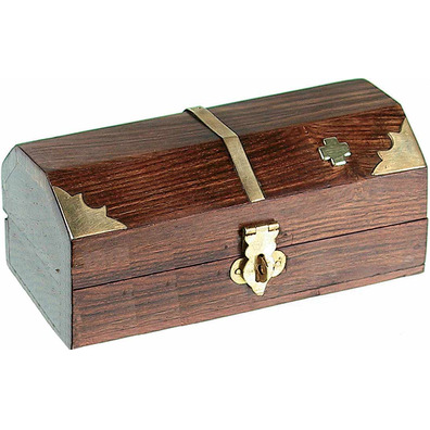 Caja para llaves de madera con  Cruz