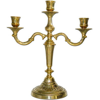 Candelabro de mesa para tres velas