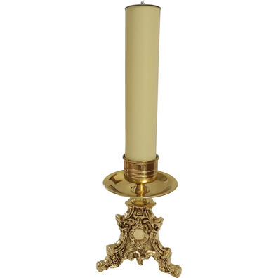 Candelabros con vela de iglesia | 5 cm. diámetro