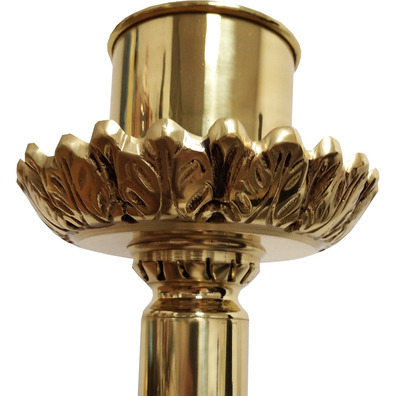 Candelero de bronce para Iglesia | 120 cm. de altura