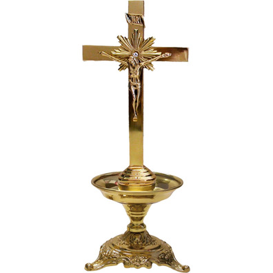 Candelero de mesa con Cruz