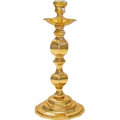 Candelero para mesa fabricado en bronce pulido