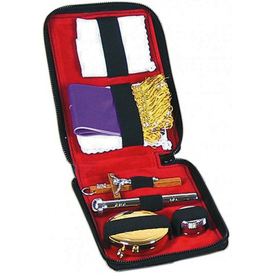 Cartera de Sacramentos semirrígida con interior en color rojo