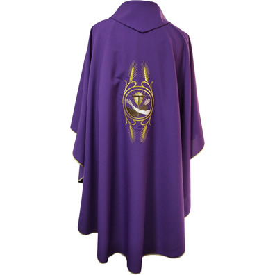 Casulla bordado Franciscano morado