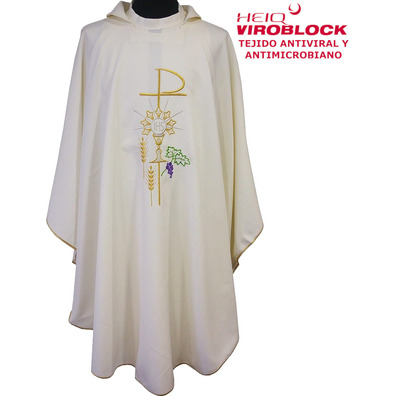 Casulla HeiQ Viroblock | Vestimenta litúrgica antiviral y antimicrobiana beige