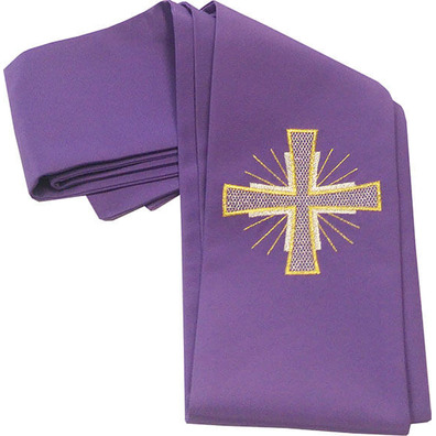 Casulla en los cuatro colores litúrgicos | Poliéster morado