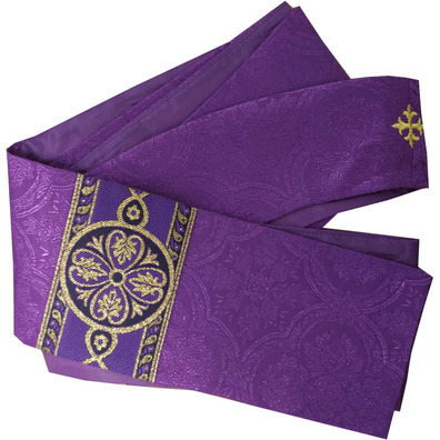 Casullas para sacerdotes | Damasco y terciopelo morado