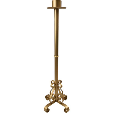 Candelabro dorado | Corona de Adviento y porta Cirio