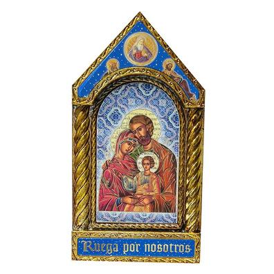 Cuadro icono bizantino de la Sagrada Familia