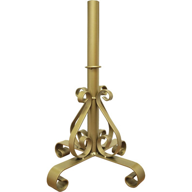 Porta varal de hierro forjado | Color dorado | 4 cm. (Ø)