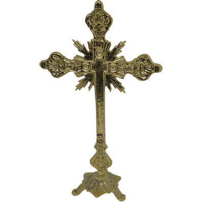Cruz para mesa de altar con INRI