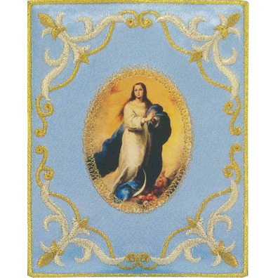 Escapulario azul de la Inmaculada Concepción | 10 x 8 cm.