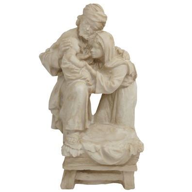 Estatua de alabastro para Navidad | Sagrada familia
