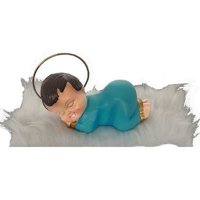 Niño Jesús durmiendo - Marmolina azul