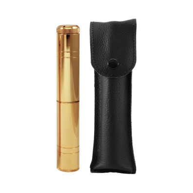Hisopo litúrgico 17 cm. con estuche dorado