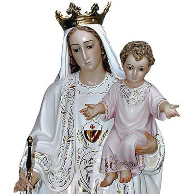 Virgen de las Mercedes con el Niño Jesús en brazos