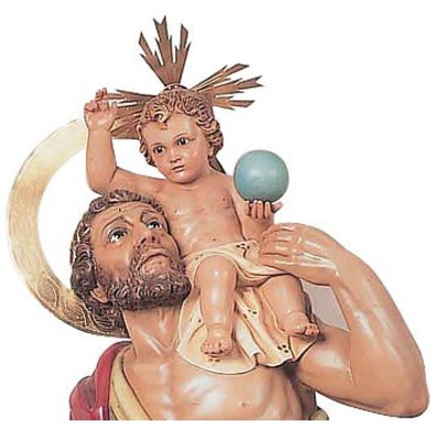 San Cristóbal con el Niño en el hombro