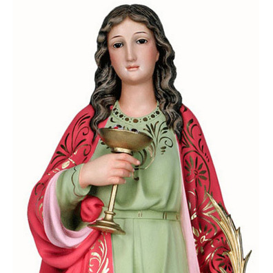 Figura de Santa Lucía, patrona de los ciegos