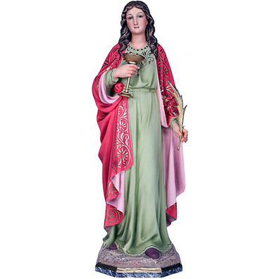 Figura de Santa Lucía, patrona de los ciegos