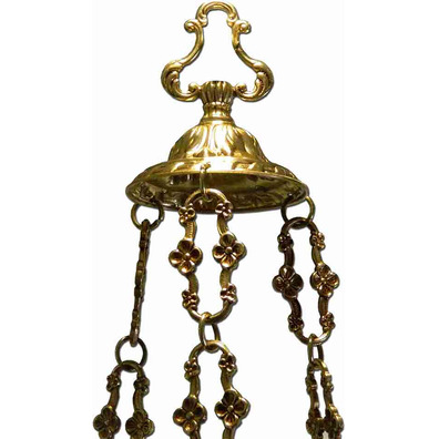 Lámpara de bronce para colgar