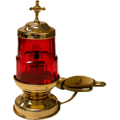 Lámpara del Santísimo eléctrica con 17 cm. de altura