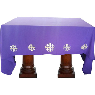 Manteles para altar de Iglesia Católica morado