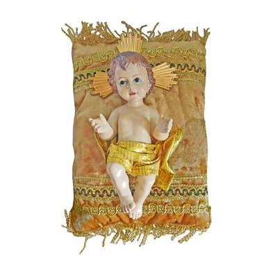 Niño Jesús de 18 cm. con cojín | Marmolina
