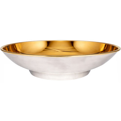 Patena de plata lisa con 10 cm. de diámetro