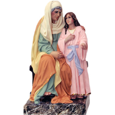 Santa Ana sentada con la Virgen María