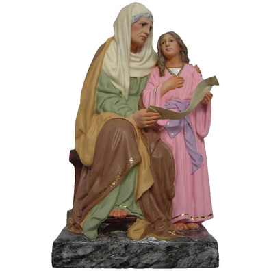 Santa Ana sentada con la Virgen María