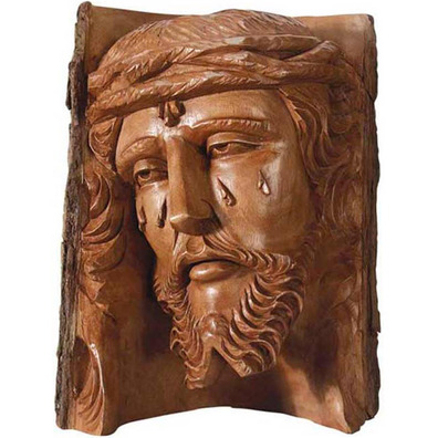 Rostro de Cristo - Talla en madera