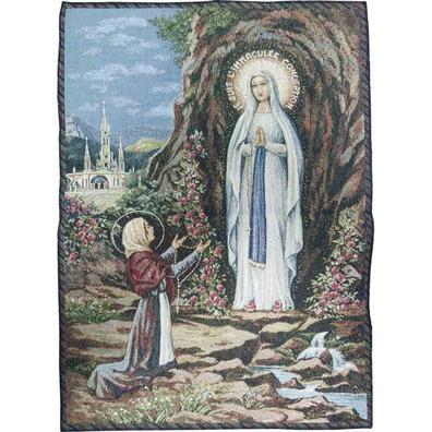 Tapiz de la Virgen de Lourdes