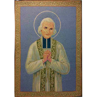 Tapiz del Santo Cura de Ars, San Juan de Vianney