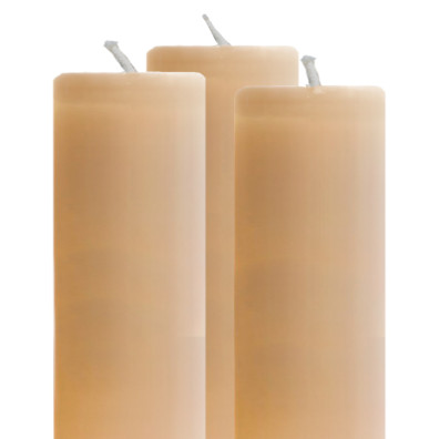 Vela de cera para altar | 5 cm. diámetro