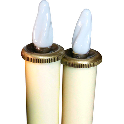 4 velas eléctricas para procesiones | 26 cm. de largo