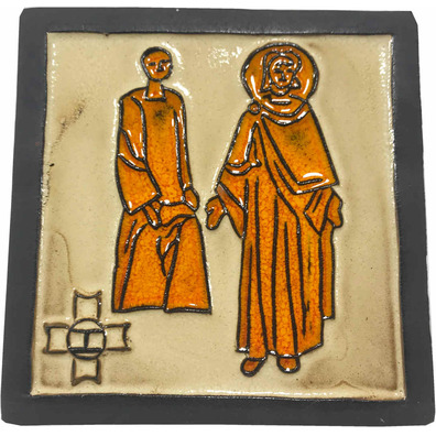 Vía Crucis con estaciones de cerámica