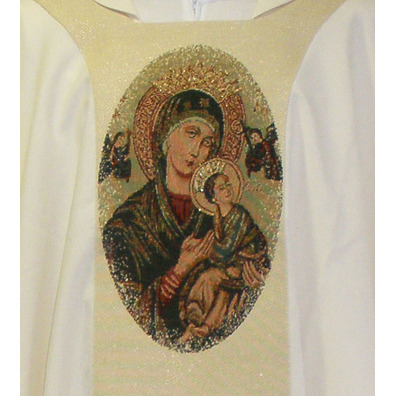 Casulla de Nuestra Señora del Perpetuo Socorro