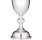 Cáliz de plata liso con 19 cm. de altura