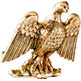Atril de pie decorado con águila