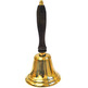 Campanilla de bronce con mango de madera