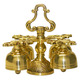 Carrillón de bronce con cuatro campanillas